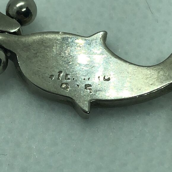 💛 VINTAGE 925 Sterling Silver Whale Bracelet - Picture 4 of 4